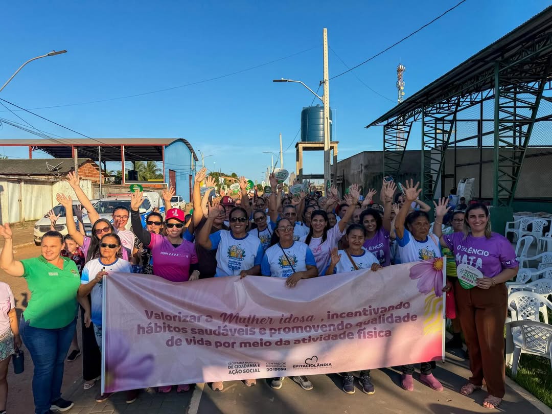 <strong>Caminhada da Melhor Idade promove saúde, integração e valorização em Epitaciolândia</strong>