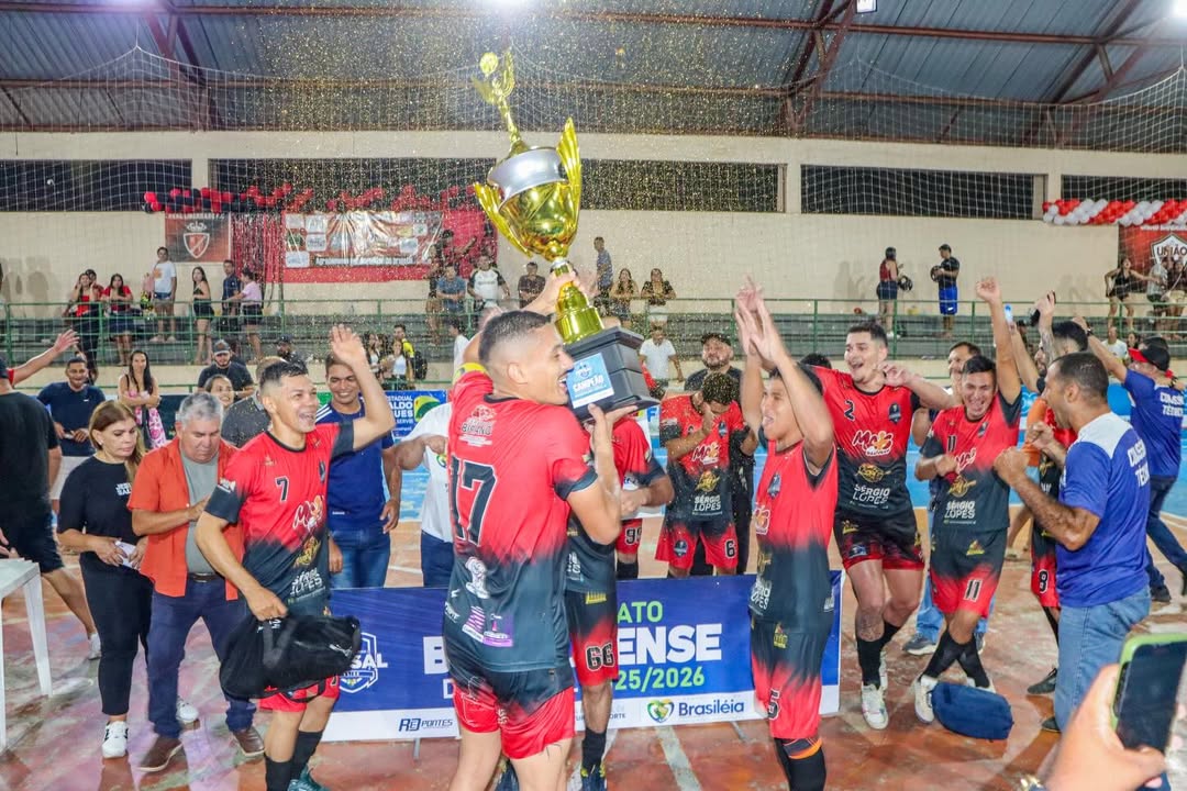 <strong>Brasiléia celebra final histórica do Campeonato de Futsal com recorde de público e premiações</strong>