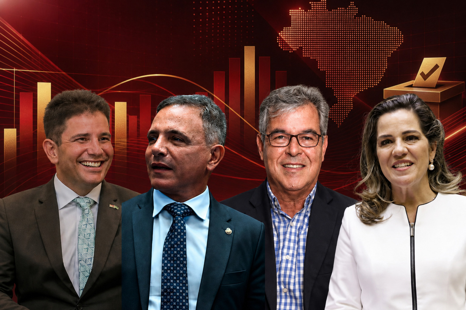 Data Control aponta Gladson na liderança geral e Bittar à frente nas intenções de segundo voto para o Senado