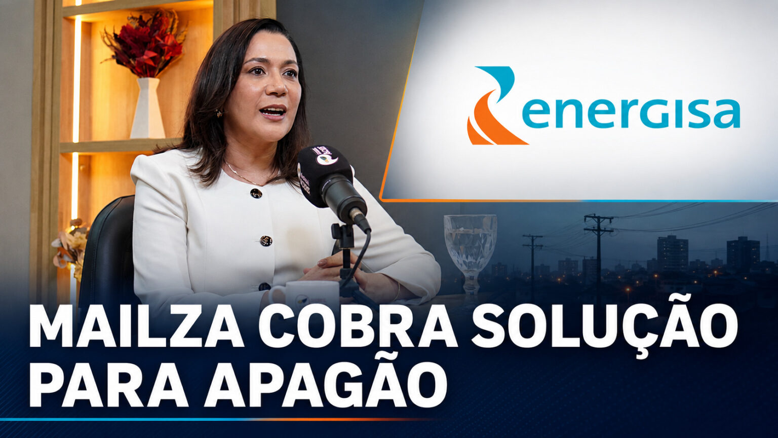 Mailza cobra solução imediata após apagão atingir quatro municípios do Acre