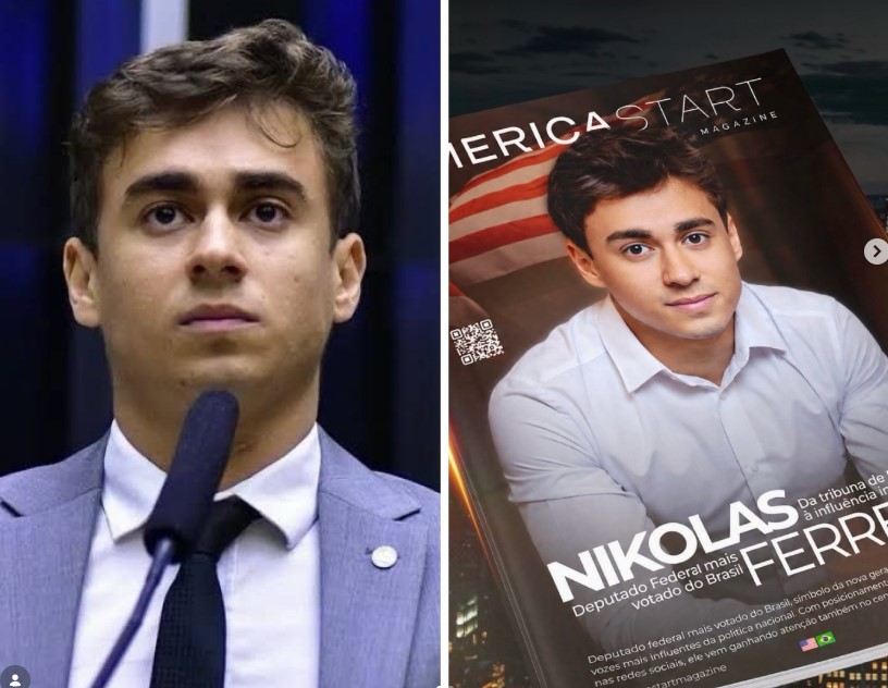 Nikolas Ferreira será homenageado em Nova York como Personalidade do Ano no Brasil e terá capa especial de revista americana