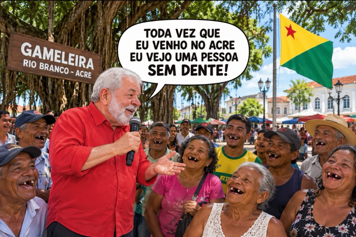 Lula afirma que sempre encontra pessoas sem dentes no Acre e declaração repercute nas redes sociais