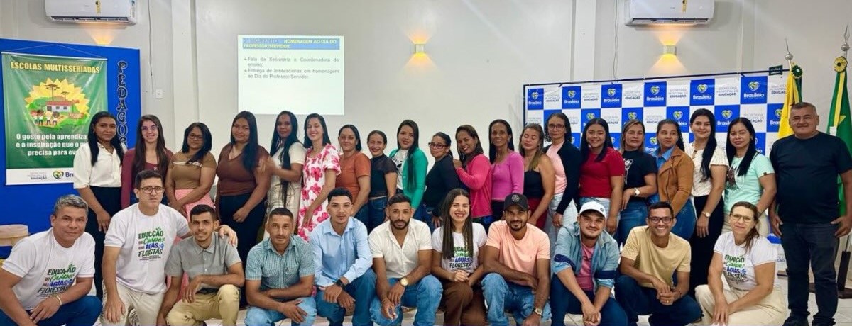 <strong>PREFEITURA DE BRASILÉIA PROMOVE PLANEJAMENTO PEDAGÓGICO PARA PROFESSORES DE ESCOLAS MULTISSERIADAS</strong>